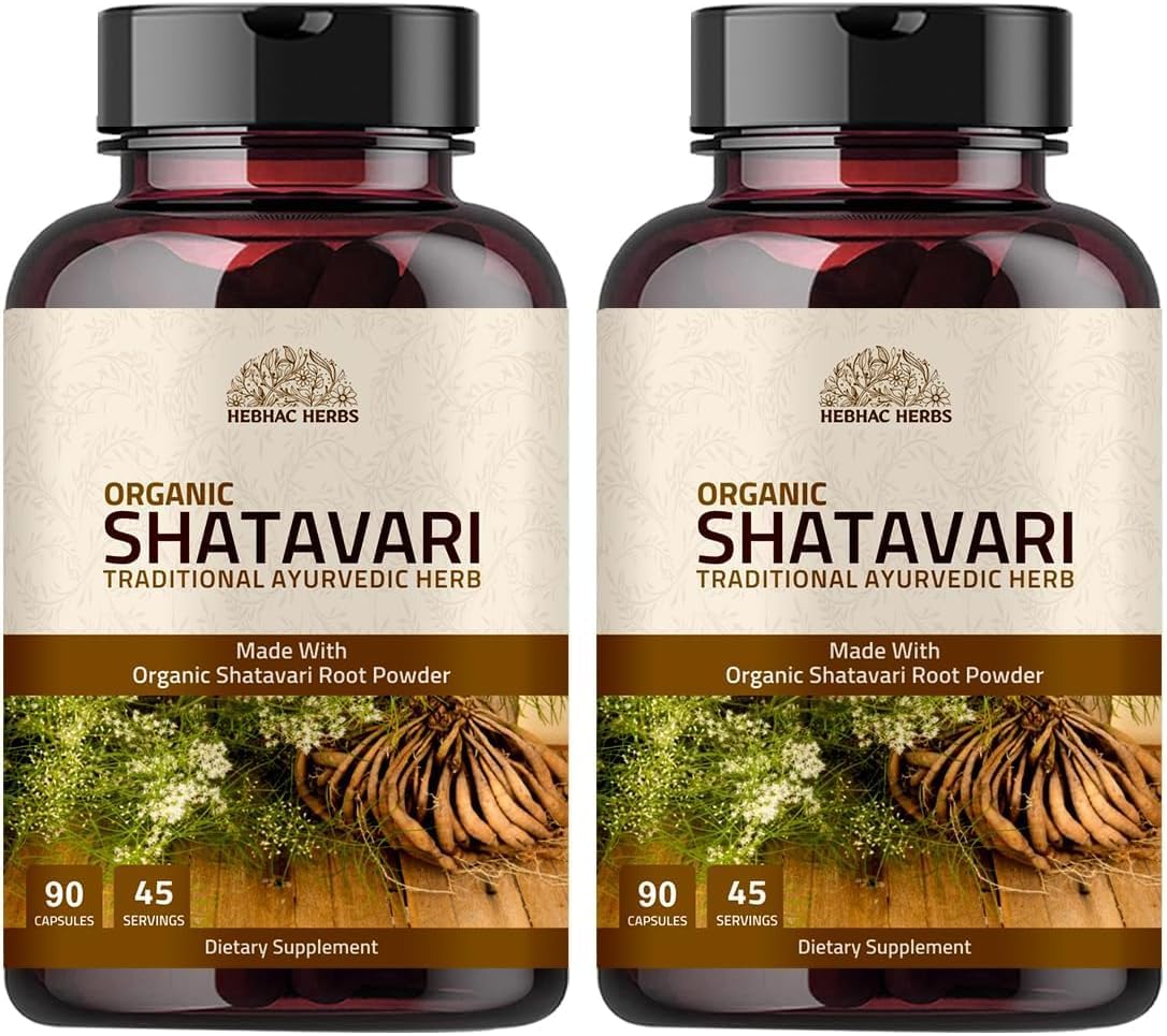 Shatavari Cápsulas 1000mg – 90 Cápsulas Veganas – Complemento Ayurvédico para la Mujer