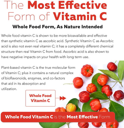 Triquetra Health – Vitamina C Orgánica de Fruta Entera con Bioflavonoides y Rutina (250 mg, 90 Cápsulas) – Image 4