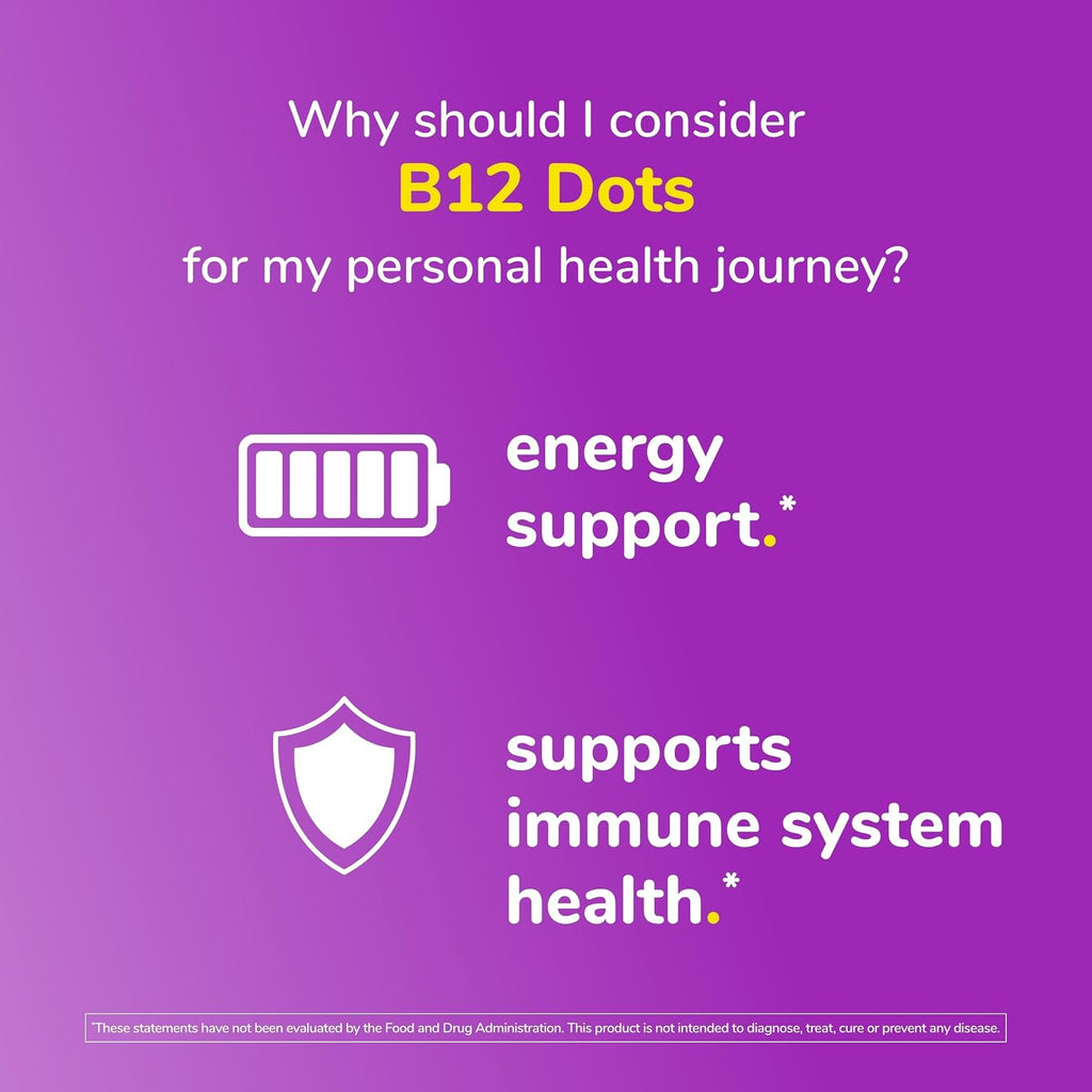 Twinlab B-12 Dots - 500 mcg de Vitamina B12, 250 Comprimidos Sublinguales