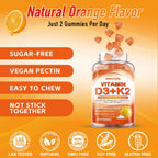 Maennyliy Vitamin D3 K2 Gummies - 5000IU D3 + 120mcg K2 (MK-7) - Sin Azúcar con Omega-3, Metil B12, B9, B6, Vitamina C, E, Magnesio y Zinc