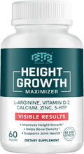BIOTEQUELAB Height Growth Maximizer - Calcio, Vitamina D3 y Zinc - 60 Cápsulas