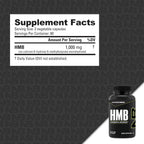 NutraBio HMB Supplement, Amino Acid, 1000mg, 120 Cápsulas