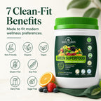 SHOUTGRIIN Green Superfood Powder — Superalimentos Verdes Orgánicos con 100B Probióticos