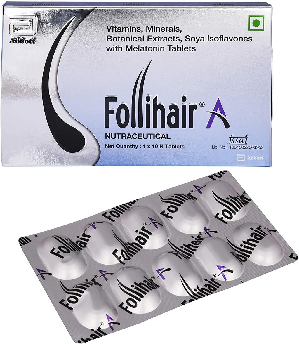 Pack of 3 Follihair 10 Tablet Each Pack