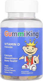 Gummi King Vitamina D para Niños, 60 Gominolas (7.5 mcg por gominola)