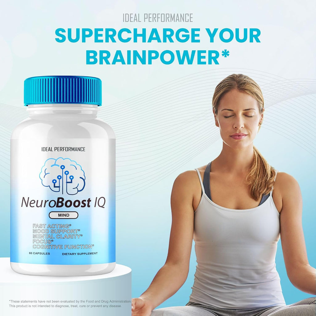 Neuro Boost IQ - Suplemento para la concentración y memoria (120 Cápsulas, 2 Envases)
