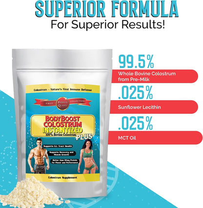 BodyBoost Colostrum Instantized en Polvo, – Prebióticos y probióticos: fomentan el crecimiento de bacterias – Image 4