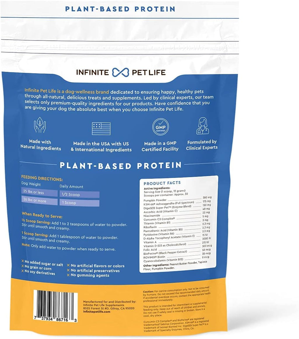 Infinite Pet Life Ultimate Multi-Function Peanut Butter Dog Vitamin Powder | 12.7 oz