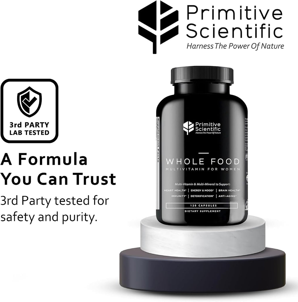 Multivitamínico y Mineral Whole Food Natural Four-a-Day para Mujeres - 120 Cápsulas