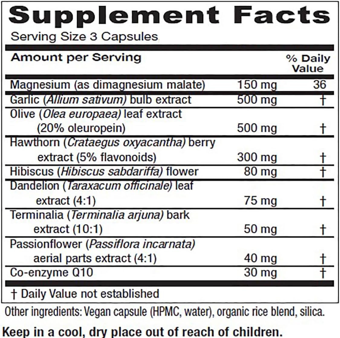 Vitanica VasoBlend, Apoyo Cardiovascular, Vegano, 180 Cápsulas
