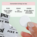 PUL Retainer Cleaner Tablets - Pastillas limpiadoras para retenedores y alineadores - Suministro para 96 días