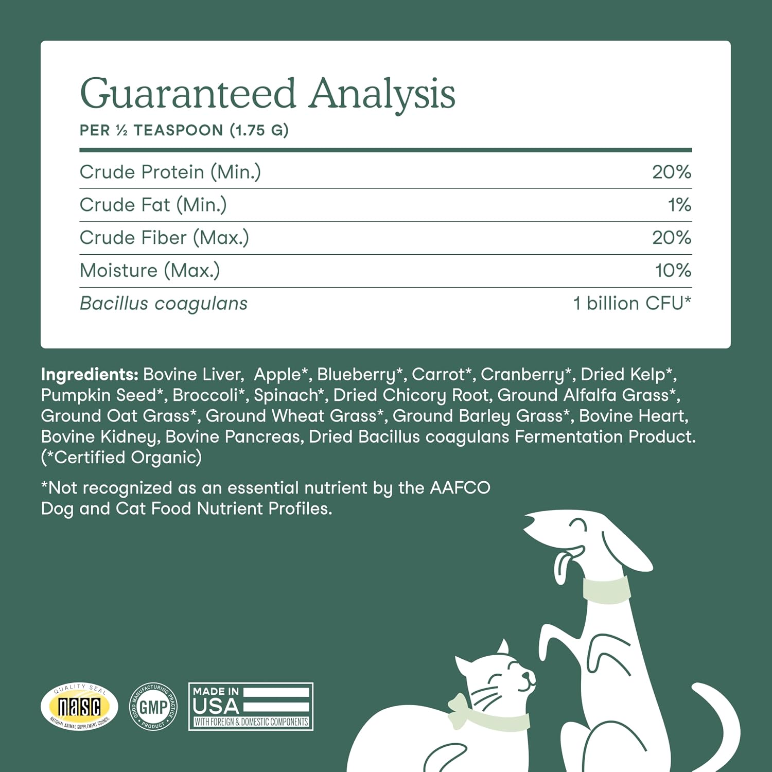 Fera Pets Multivitamínico Integral para Perros y Gatos con Probióticos - 105 g