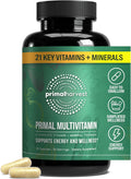 Primal Harvest Primal Multivitamin - Complejo Multivitamínico Diario con 21 Vitaminas y Minerales Esenciales