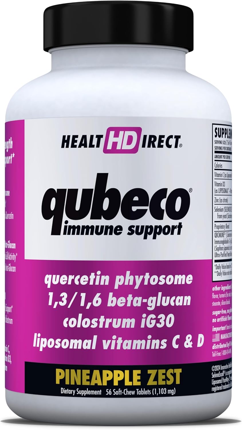HEALTH DIRECT - Qubeco Immune Support, 56 Comprimidos Masticables Sabor Piña