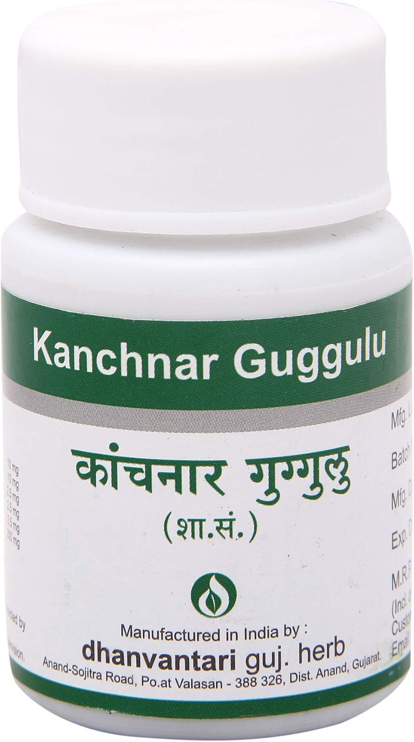 Kanchnar Guggulu - 60 Comprimidos (Pack de 4)