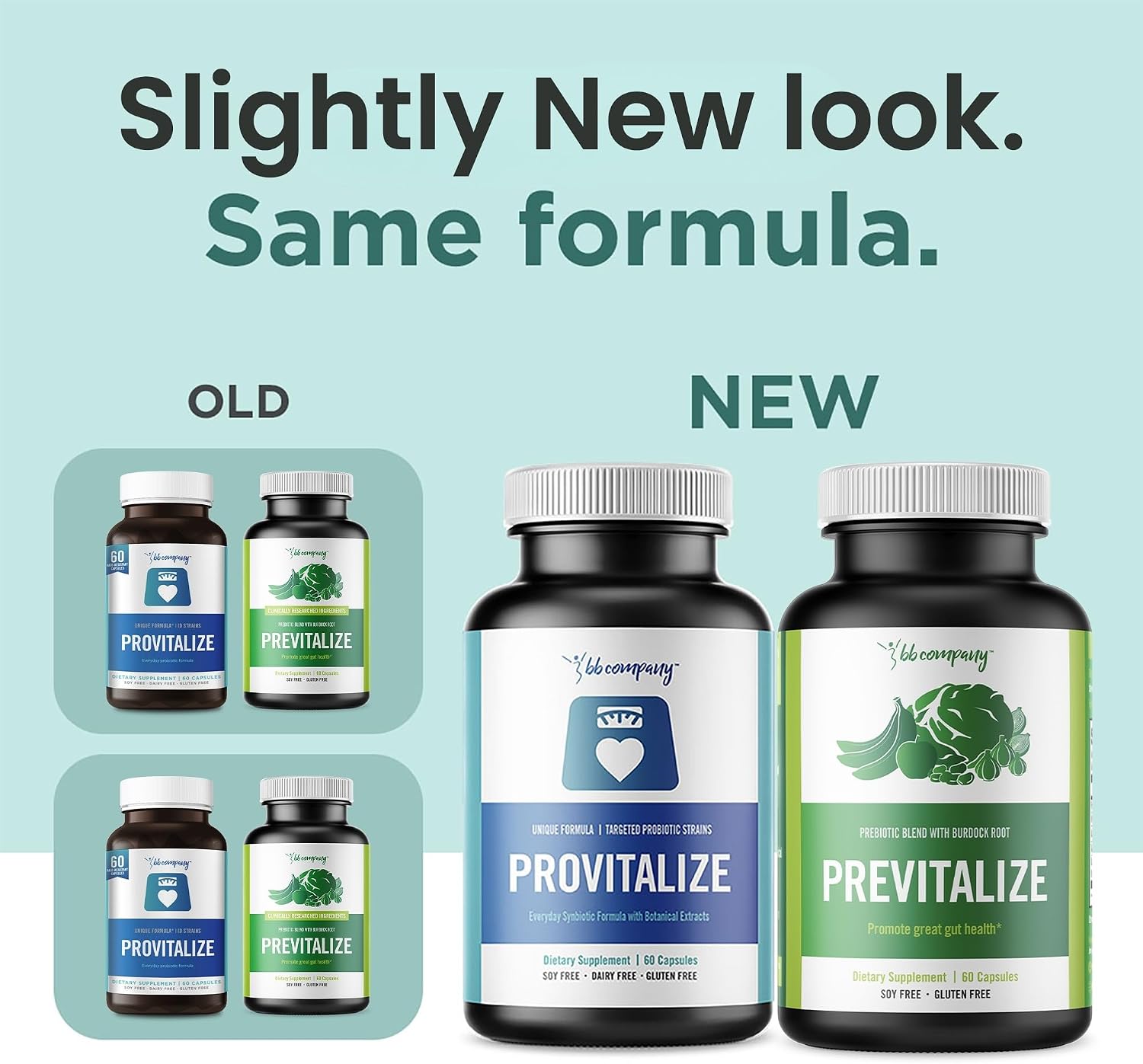 Slim Gut Bundle de BB Company | Probióticos y Prebióticos para la Menopausia | Provitalize & Previtalize