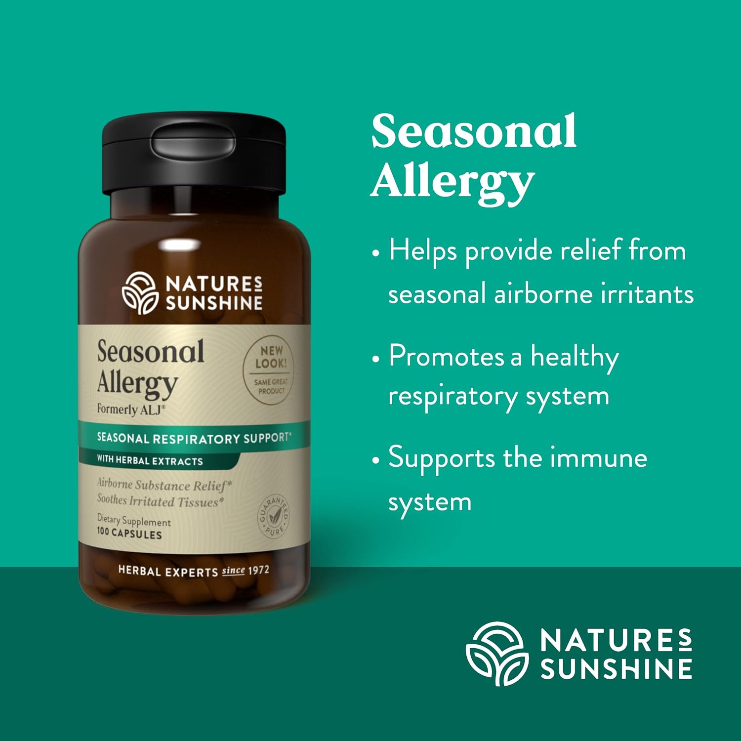 Nature's Sunshine Seasonal Allergy, 100 Cápsulas