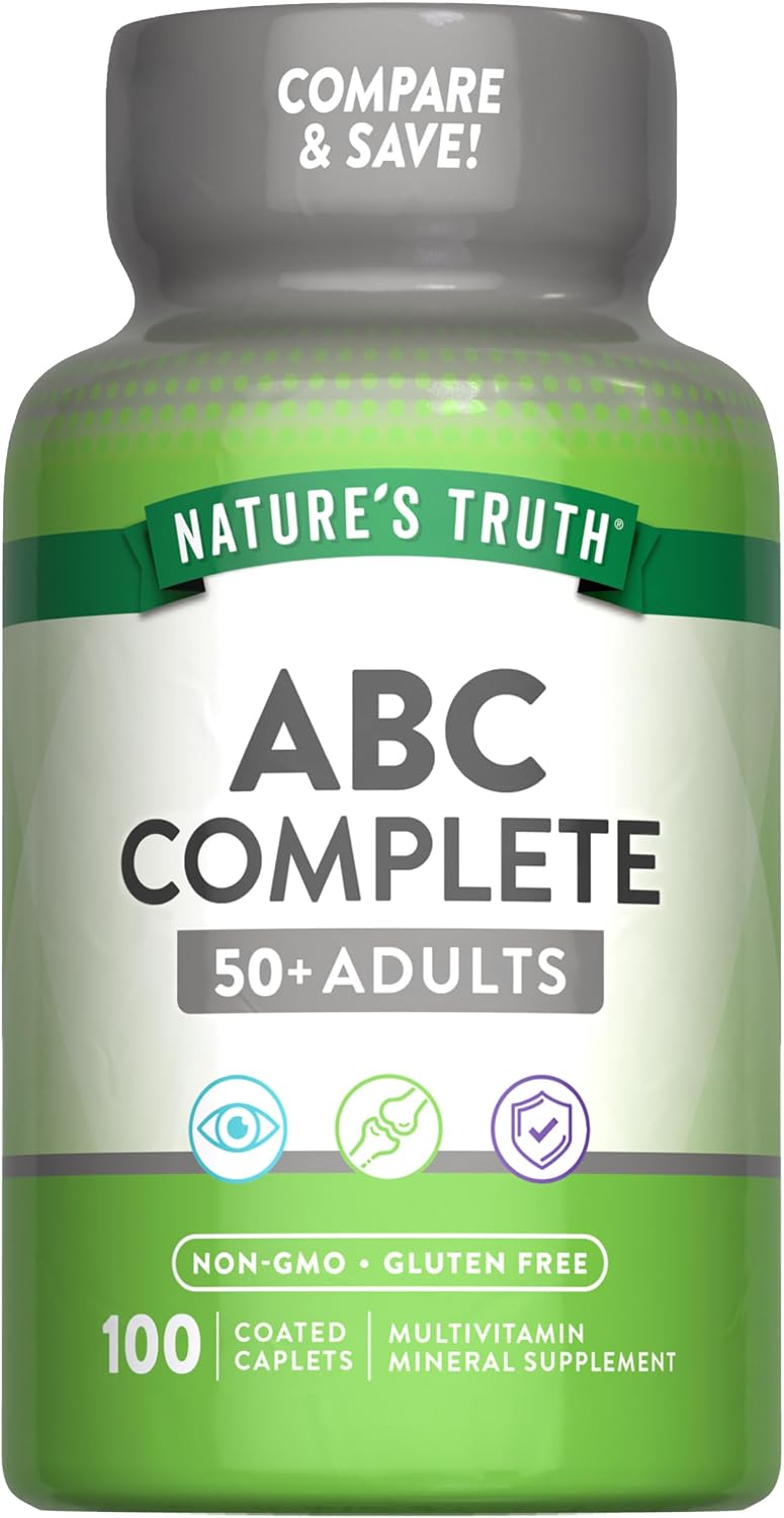Nature's Truth Multivitamínico para Adultos 50+ | Suplemento Diario con Vitaminas D, C y B