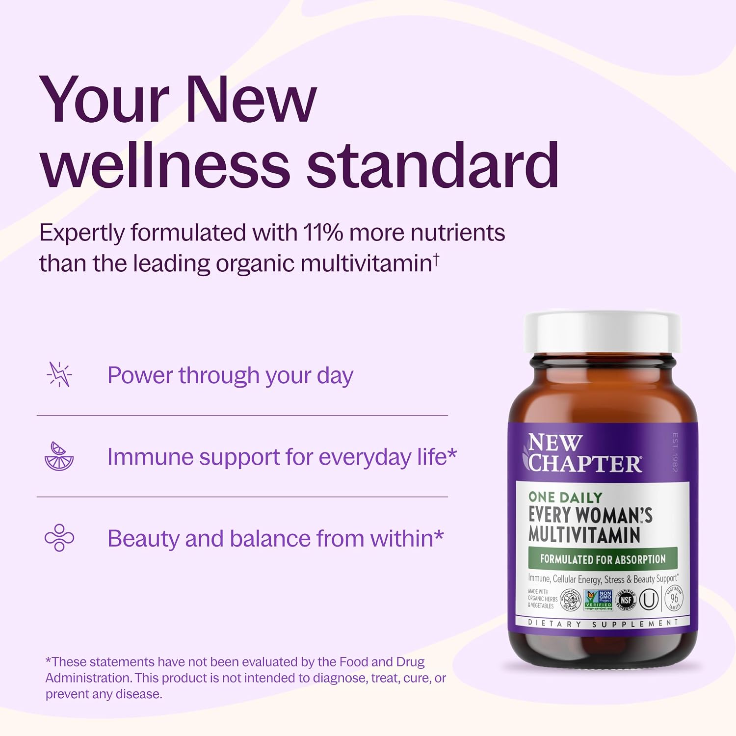 New Chapter Every Woman's One Daily Multivitamin - 96 comprimidos