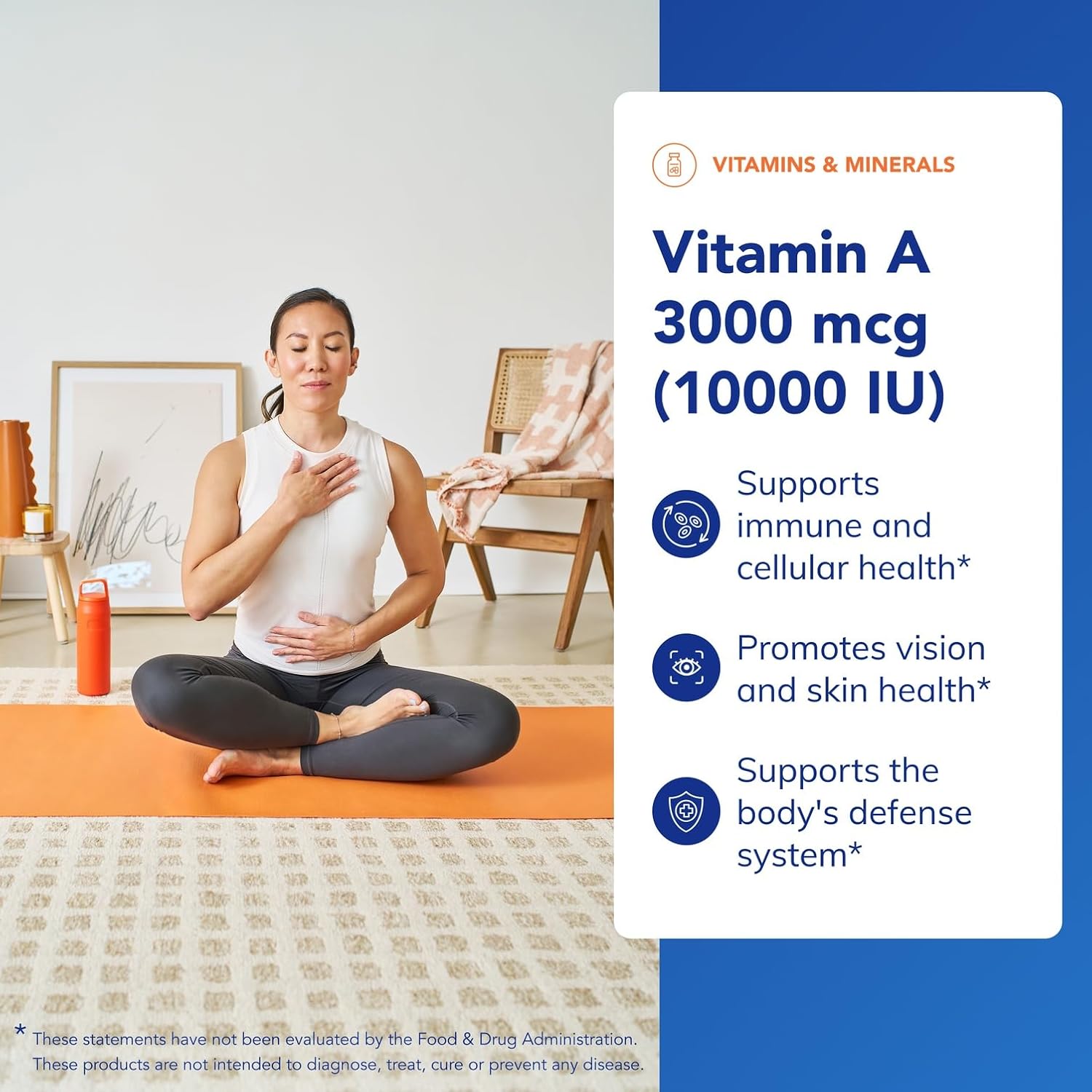 Pure Encapsulations Vitamina A - 3,000 mcg - De aceite de hígado de bacalao - Apoyo inmunológico y de la vista - Suplemento de palmitato de vitamina A - No-GMO - 120 cápsulas blandas