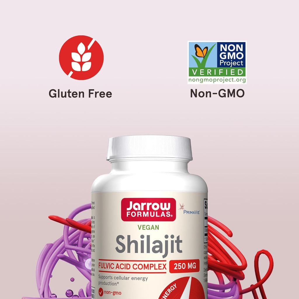 Jarrow Formulas Shilajit 250 mg, Complejo de Ácido Fúlvico, 60 Cápsulas Vegetales