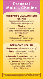 Nature Made Prenatal Vitamin Softgels + Choline Capsules, 60+60 Cápsulas
