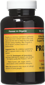 YS Eco Bee Farms Propolis 1000 - 270 Capsules (3 x 90 Count)
