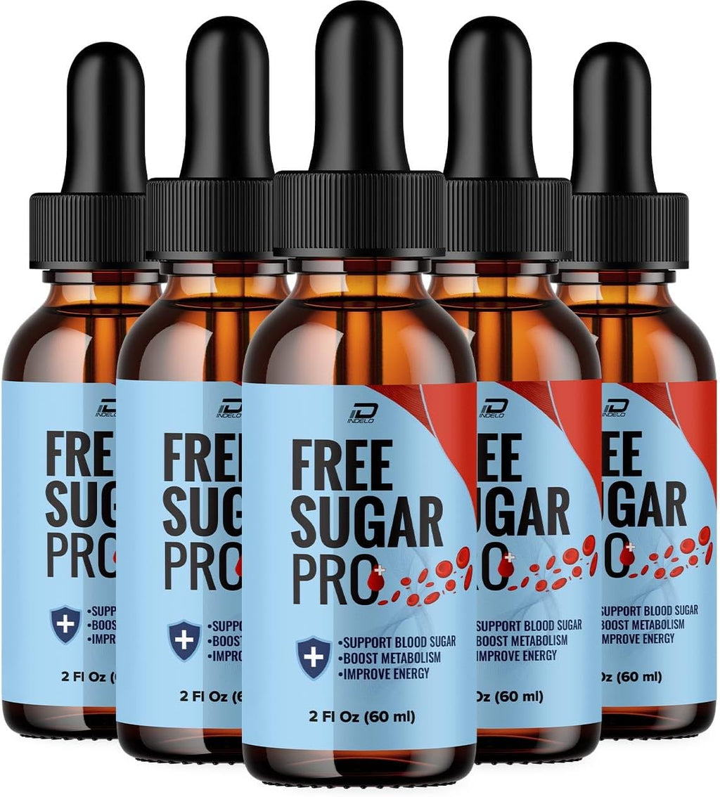 Free Sugar Pro Drops Suplemento Líquido Natural, Fórmula Extra Fuerte, 300 ml (5 Meses de Suministro)