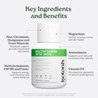 Isotonix Multivitamin con Hierro — Complejo B Metilado y Antioxidantes, Polvo Isotónico, 90 Servicios