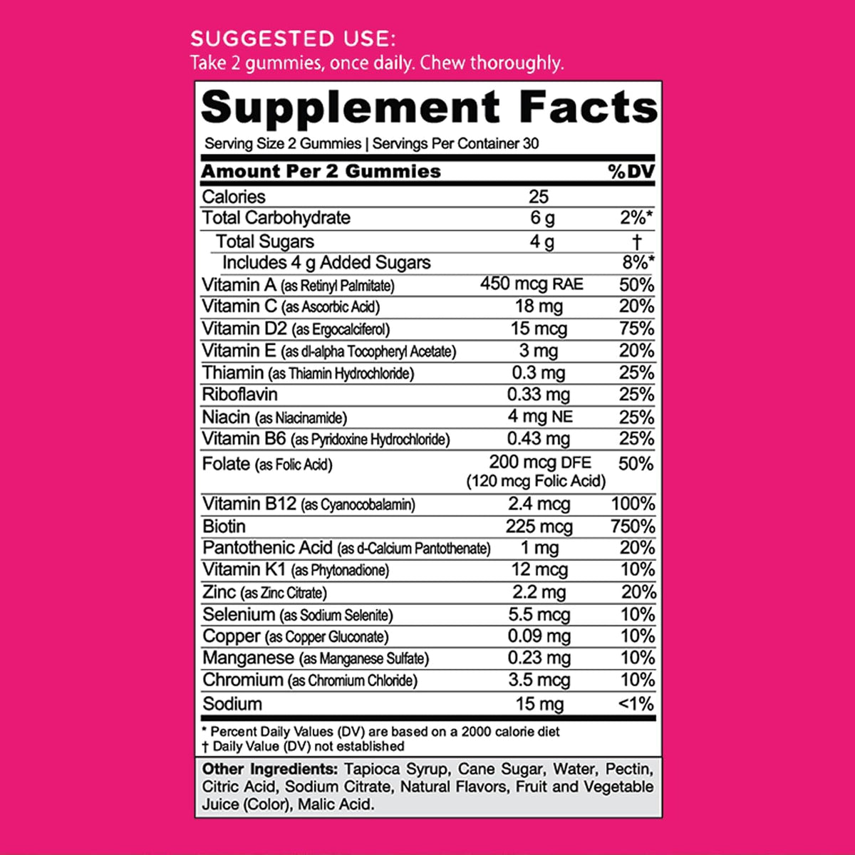 Goli Women's Multi Gummies - Multivitamínico – Vitamina A : contribuye al mantenimiento de la piel y la visión – Image 6