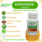 Fenugreek Forte Cápsulas de 500 mg - Extracto de Fenogreco 10:1 - 4 Envases de 60 Cápsulas Vegetales