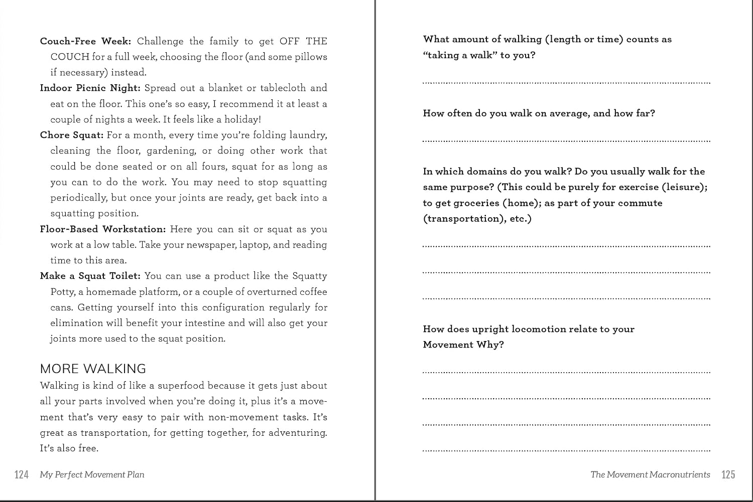 My Perfect Movement Plan: The Move Your DNA All Day Workbook