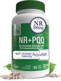 Health Thru Nutrition Activador NAD+ con NR y PQQ | 300mg Nicotinamida Ribósido + 20mg PQQ | 60 Cápsulas