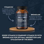 Good Vitamin D, 2000 IU Vitamin D3 with Bromelain (60 Capsules)