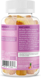SUKU Gominolas Multivitamínicas Prenatales – Folato, Calcio, Vitamina D3, B12, K2 – Sin Azúcar – 60 Unidades