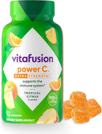 vitafusion Extra Strength Power C Gominolas de Vitamina C, Sabor Cítrico Tropical, 92 unidades