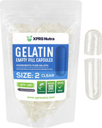 Cápsulas Vacías de Gelatina Talla 2 - XPRS Nutra - 100 Unidades