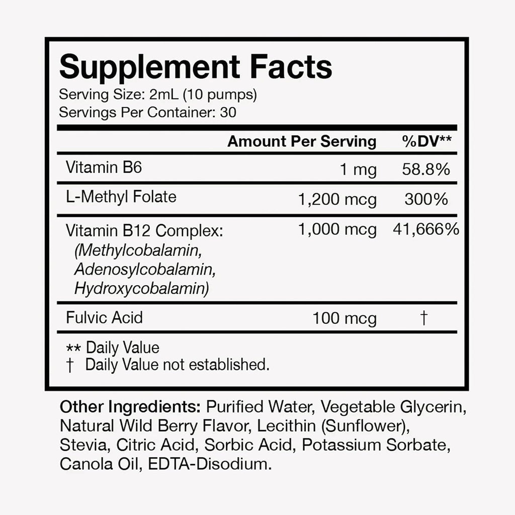 Terra Health Essentials - Vitamina B12 Liposomal | Energía y Bienestar (30 Días)