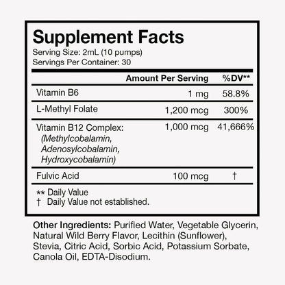 Terra Health Essentials - Vitamina B12 – Apoya el funcionamiento normal del sistema nervioso: Ayuda a mantener la – Image 2