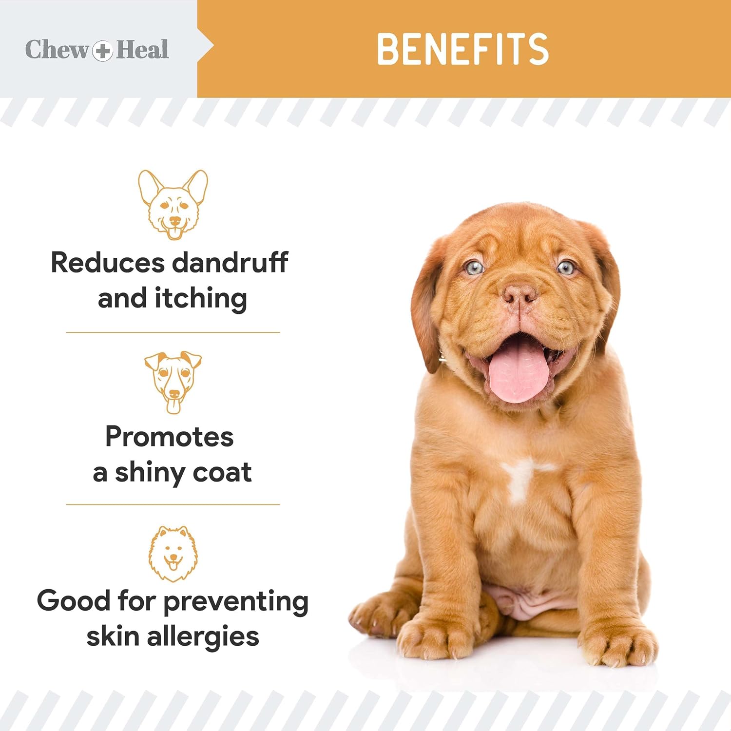 Aceite de Salmón para Perros – 60 Golosinas Soft Chew Omega