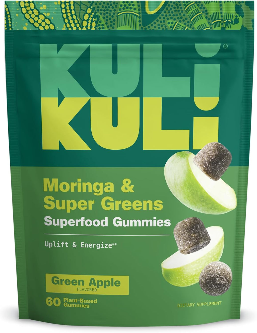 Kuli Kuli Super Gummies - Suplemento para la piel con baobab, saúco y biotina - 60 gominolas veganas, sin gluten