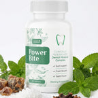 PowerBite – Calcio, Xilitol, Mirra y Clavo – 30 Comprimidos Masticables, Suministro para 3 Meses
