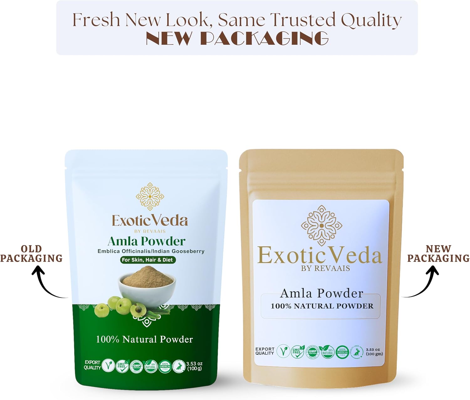 Exotic Veda Polvo de Amla Puro - 100g (100% Natural)