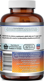 Amazing Formulas Vitamina D3 5000 UI con Vitamina K2 100 mcg - 250 Cápsulas Vegetales