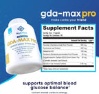 NuEthix Formulations GDA-MAX PRO, Suplemento con Berberina HCL Doble Concentración, Apoyo al Metabolismo de la Glucosa, 90 Cápsulas