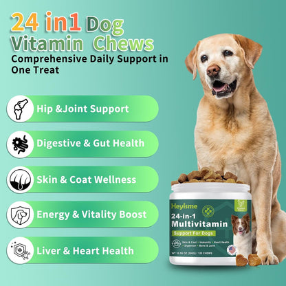 Dog Multivitamin, Glucosamine Chondroitin for Dogs, Dog Vitamins and Supplements, Probiotics, Krill Oil for Hip & Joints, – Image 3