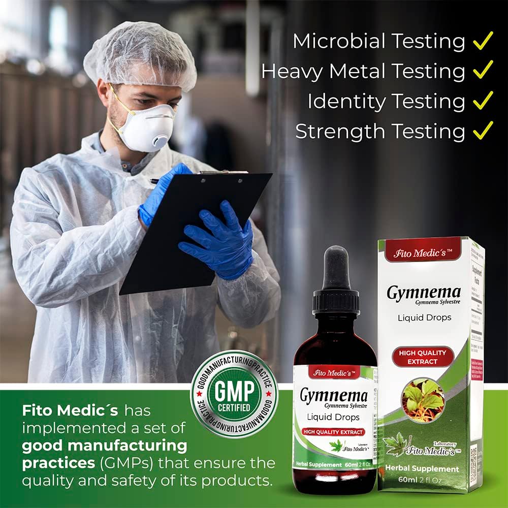 FITO MEDIC'S Lab - Gymnema Sylvestre Extracto Líquido Puro - Alta Absorción, Vegano, Sin Alcohol, Sin Gluten