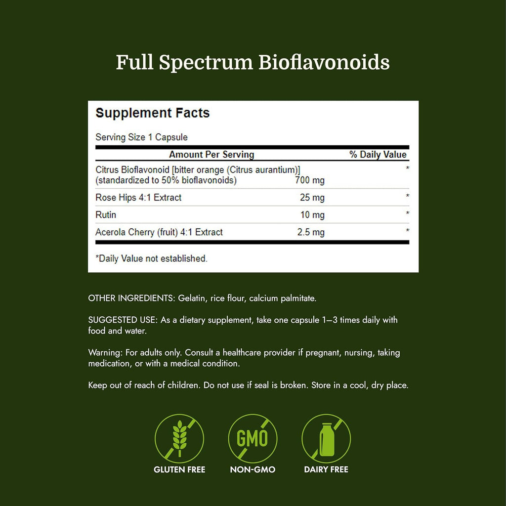 Swanson Complejo de Bioflavonoides Cítricos Full Spectrum, 250 Cápsulas