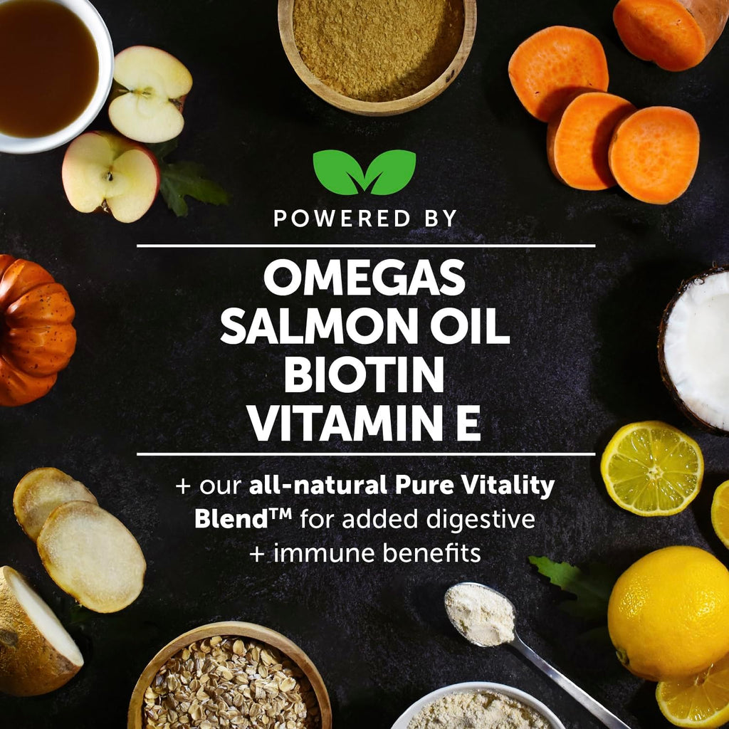 Pet Honesty Omega 3 para Perros - Suplemento de Aceite de Salmón para Piel y Pelo, 90 Chews