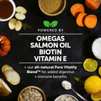 Pet Honesty Omega 3 para Perros - Suplemento de Aceite de Salmón para Piel y Pelo, 90 Chews